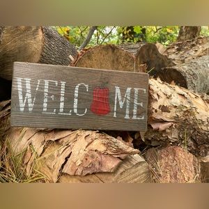 Pumpkin Welcome Sign